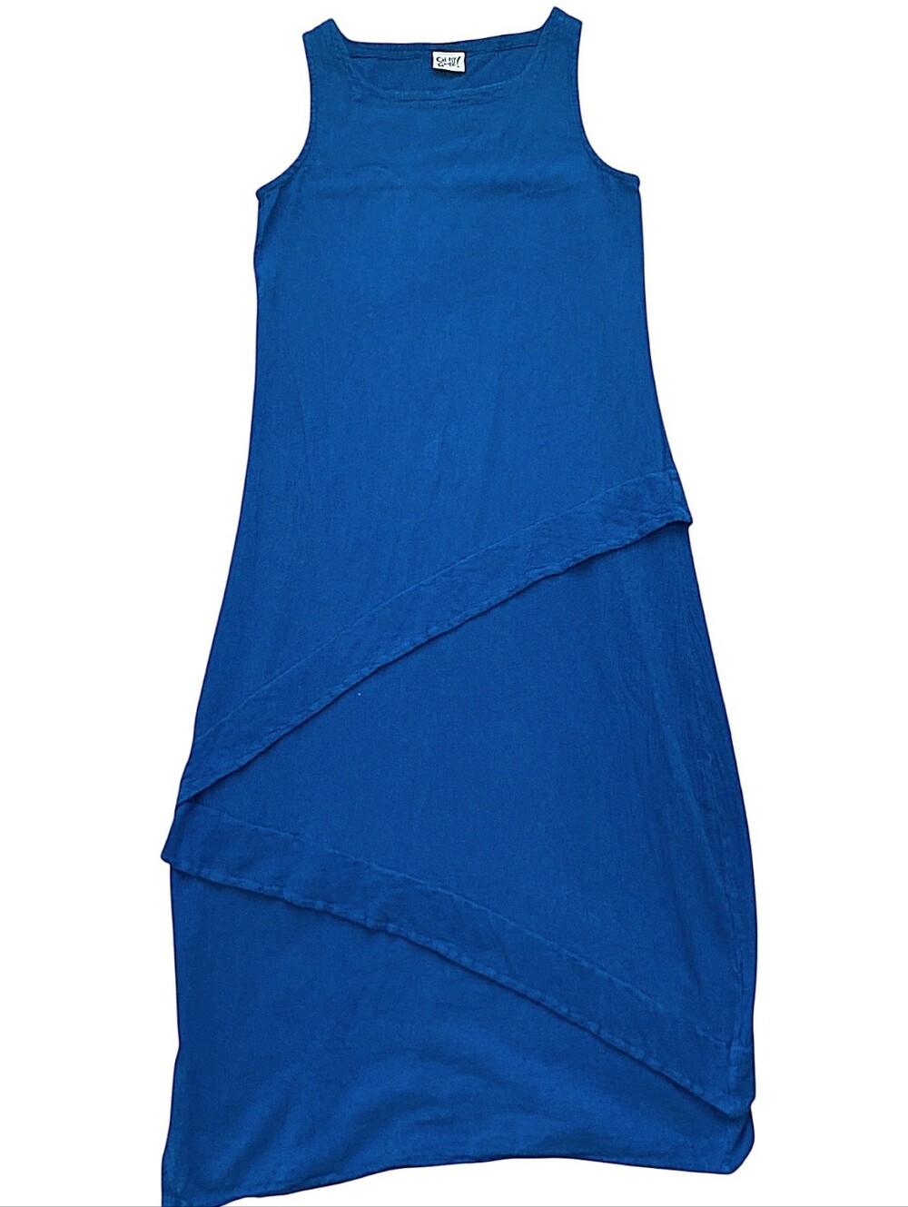 Oh My Gauze! Royal Blue Sleeveless Maxi Dress